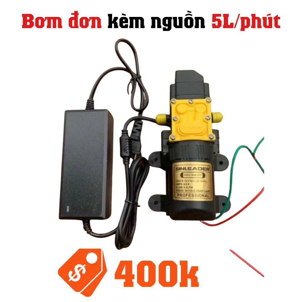 Bơm đơn kèm nguồn