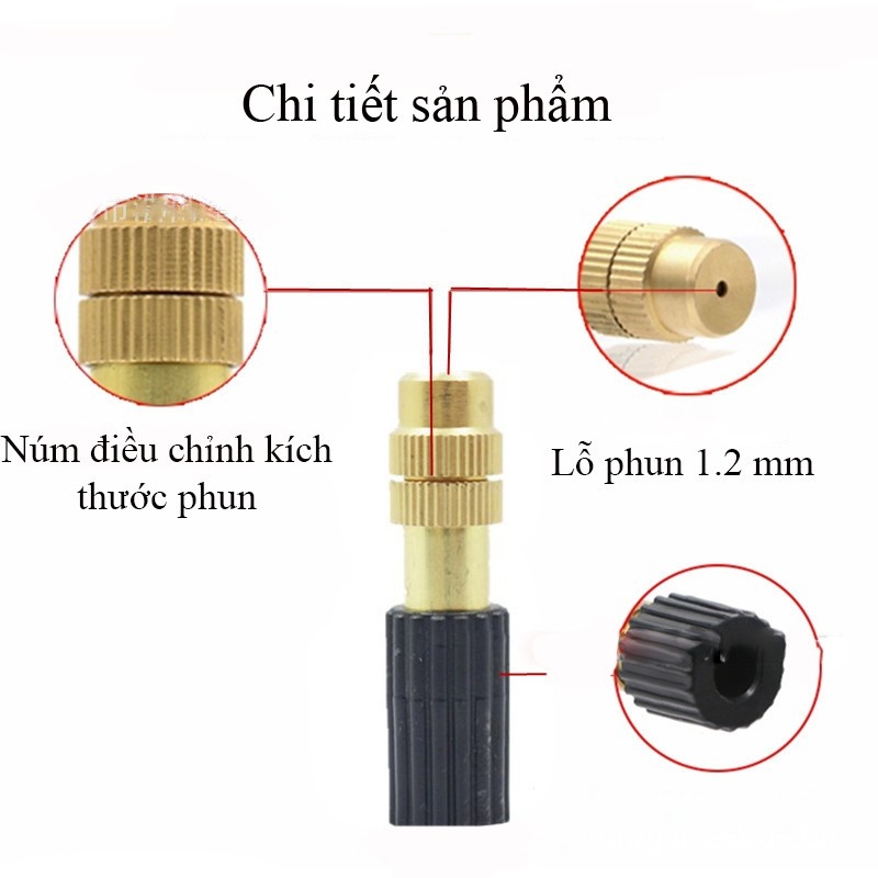 Đầu béc phun sương bằng đồng