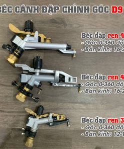 Béc súng phun mưa chỉnh góc bán kính lớn tưới cây nông nghiệp