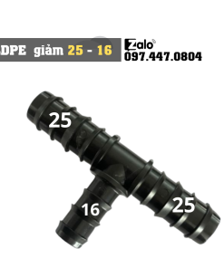 T (tê) giảm ống LDPE 25-16