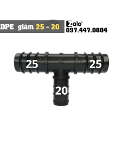 T (tê) giảm ống LDPE 25-20