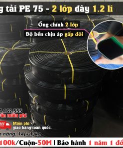 Ống tải 2 lớp BIMI AGRI cuộn 50 mét dày 1.2 mm phi 75